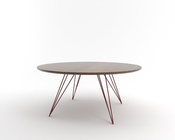 Tronk Williams Coffee Table - Circular Small Maple Blood Red