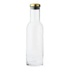 Menu Bottle Carafe Clear/Brass Lid 