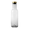 Menu Bottle Carafe Smoked/Brass Lid 