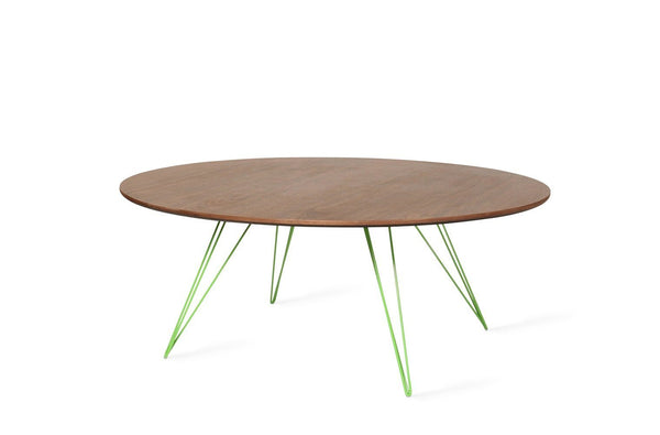 Tronk Williams Coffee Table - Circular Small Maple Blood Red