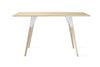 Tronk Clarke Desk No Drawer Maple White