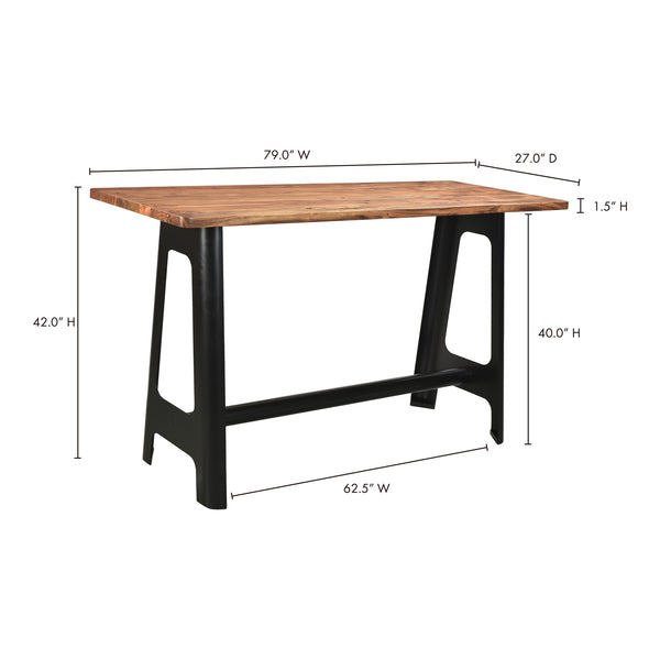 Moe's Craftsman Bar Table