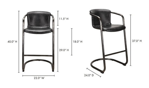 Moe's Freeman Bar & Counter Stool - Set of 2