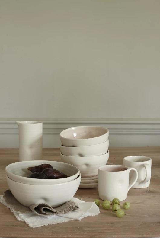 Canvas Home Pinch Salad Cereal Bowl - Set of 4 Grey 