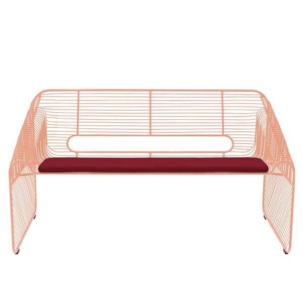 BEND Sunbrella Love Seat Pad Sunbrella Blac 