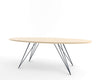 Tronk Williams Coffee Table - Oval Thin Maple Navy
