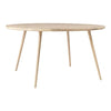 Mater Accent Dining Table Small Oak - White Matt Lacquer 
