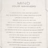 Sir Madam Pure Linen Tea Towel - Mind Your Manners
