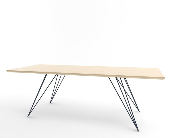 Tronk Williams Coffee Table - Rectangular Thin Maple Blood Red