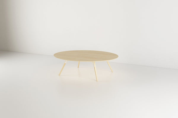 Tronk Clarke Coffee Table - Oval Small Walnut Black