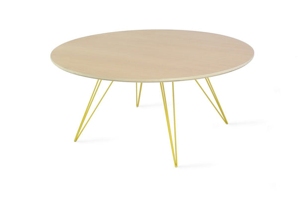 Tronk Williams Coffee Table - Circular Small Maple Blood Red