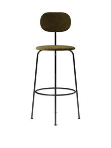 Menu Afteroom Plus Chair - Bar Stool Seat & Back Black Dakar Leather 0250 