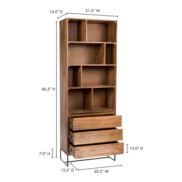 Moe's Colvin Shelf w/ Drawers