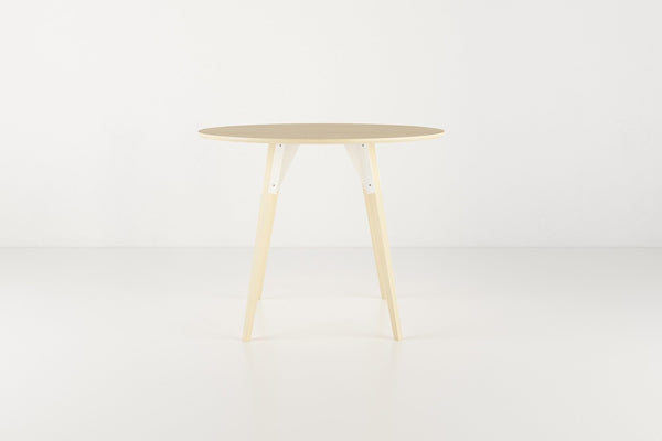 Tronk Clarke Dining Table - Circular Small Walnut Black
