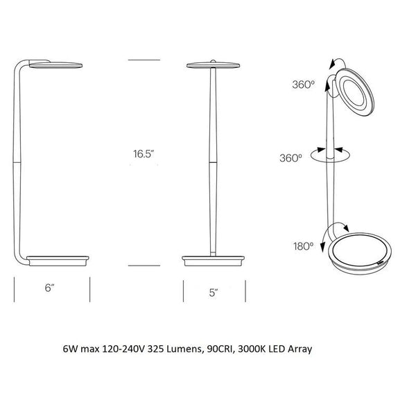 Pablo Pixo Plus Task Lamp Black 