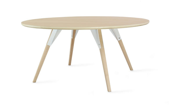 Tronk Clarke Coffee Table - Circular Small Walnut Black