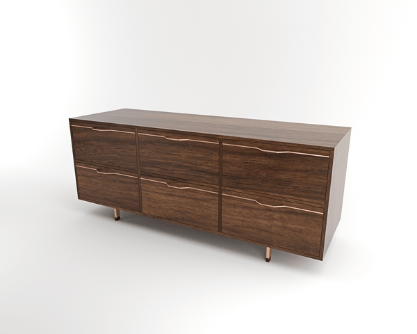 Tronk Chapman Storage Dresser Walnut Black 
