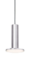 Pablo Cielo Three Chandelier Satin Aluminum Light with Grey Cord 
