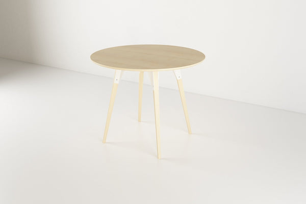 Tronk Clarke Dining Table - Circular Small Walnut Black