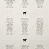 Sir Madam Pure Linen Tea Towel - Cheese List