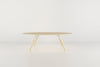 Tronk Clarke Coffee Table - Oval Small Maple White