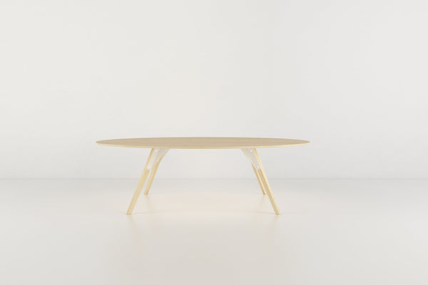 Tronk Clarke Coffee Table - Oval Small Walnut Black