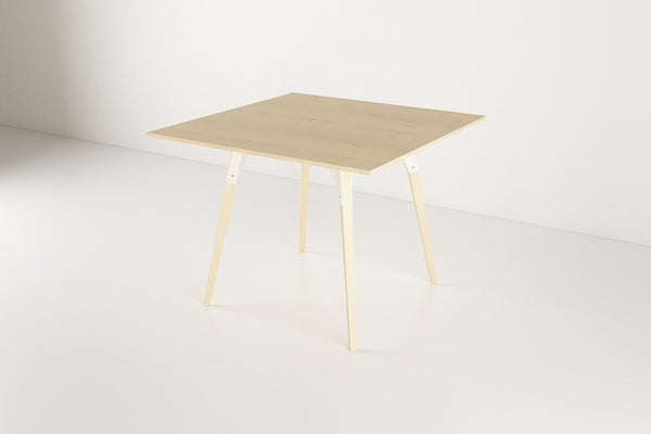 Tronk Clarke Dining Table - Square Small Walnut Black