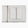 Ann Gish Cotton Sheet Set w/ Charmeuse Trim
