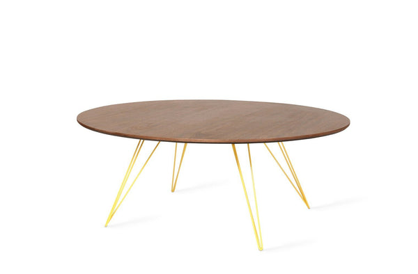 Tronk Williams Coffee Table - Circular Small Maple Blood Red
