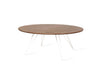 Tronk Williams Coffee Table - Circular Large Walnut White