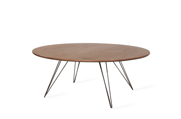 Tronk Williams Coffee Table - Circular Small Maple Blood Red