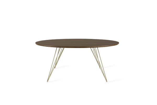 Tronk Williams Coffee Table - Circular Small Maple Blood Red