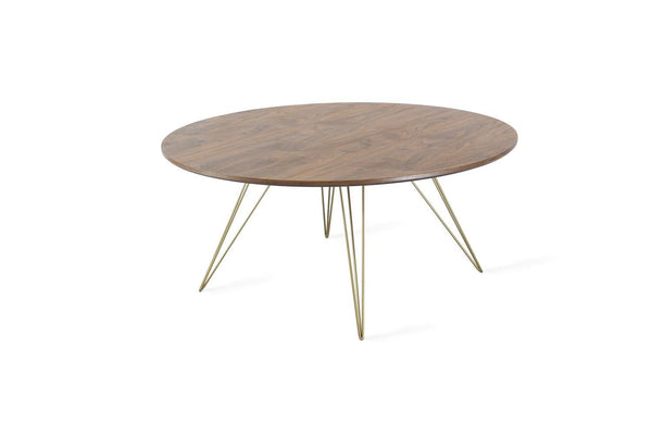 Tronk Williams Coffee Table - Circular Small Maple Blood Red
