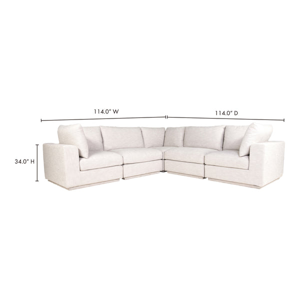 Moe's Justin Classic L Modular Sectional