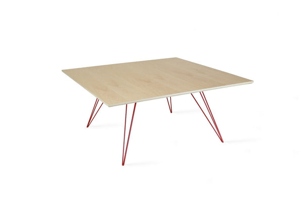 Tronk Williams Coffee Table - Square Small Maple Blood Red
