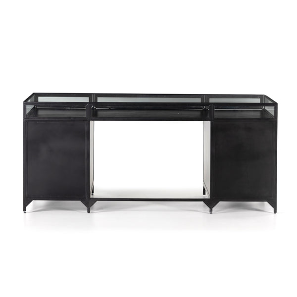 Four Hands Shadow Box Executive Desk