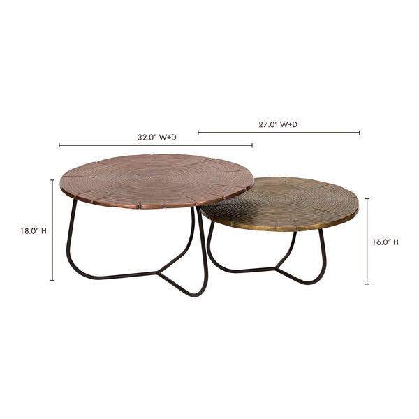 Moe's Cross Section Tables - Set of 2