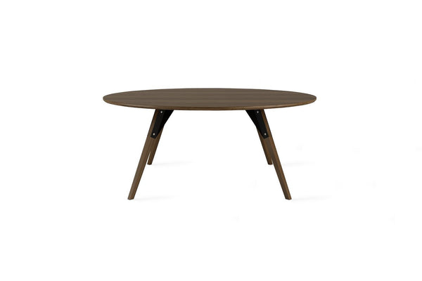 Tronk Clarke Coffee Table - Circular Small Walnut Black
