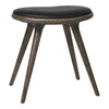 Mater Low Stool Beech - Sirka Grey Black Leather 