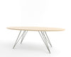 Tronk Williams Coffee Table - Oval Thin Maple Prairie Green