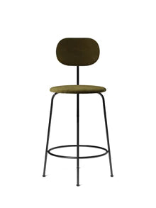 Menu Afteroom Plus Chair - Bar Stool Seat & Back Black Dakar Leather 0250 