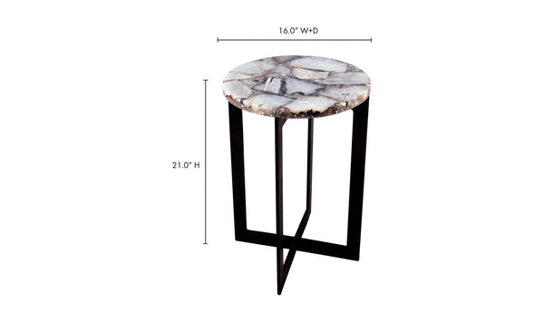 Moe's Blanca Agate Accent Table