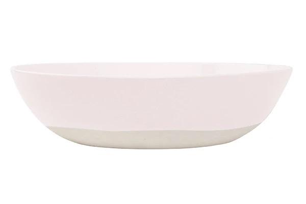Canvas Home Shell Bisque Round Serving Bowl Blue 