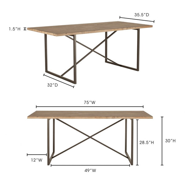 Moe's Sierra Dining Table