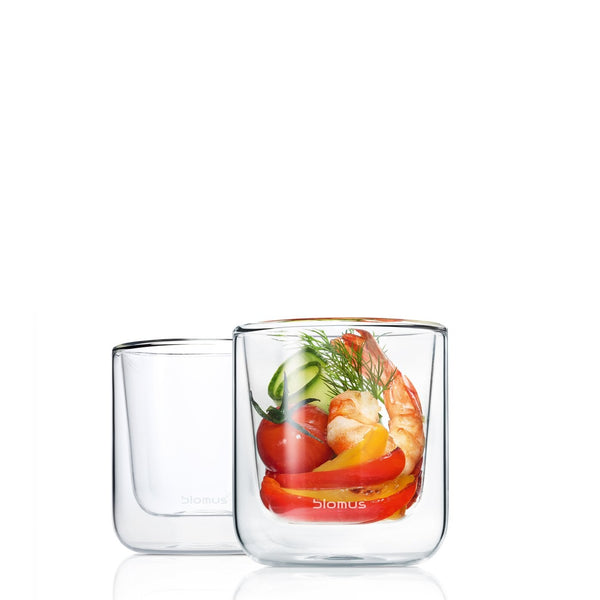 Blomus Nero Coffee Glasses - Short - Set of 2