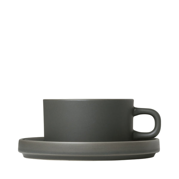 Blomus Pilar Tea Cups w/ Saucer - Set of 2