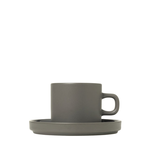 Blomus Pilar Coffee Cups w/ Saucers - Set of 2