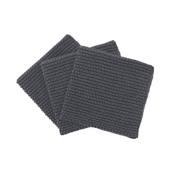 Blomus Wipe Perla Knitted Dish Cloths - Set of 3