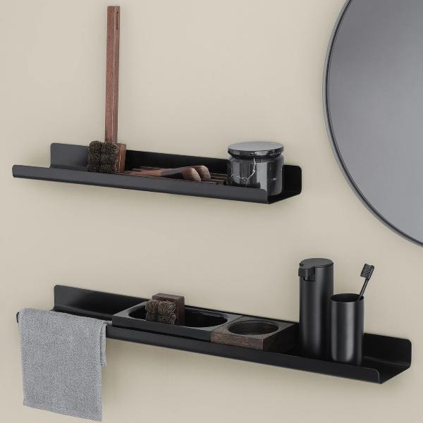 Blomus Modo Square Wood Tray For Wall Shelf