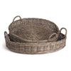 Napa Home & Garden Normandy Extra Large Low Round Baskets - Set of 2